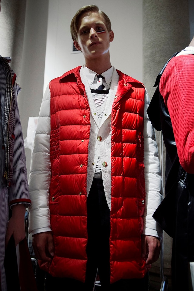 Moncler Gamme Bleu SS15 Mens collections, Dazed backstage 4