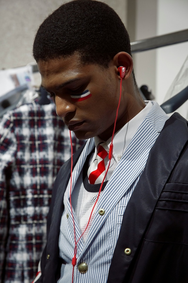 Moncler Gamme Bleu SS15 Mens collections, Dazed backstage 10
