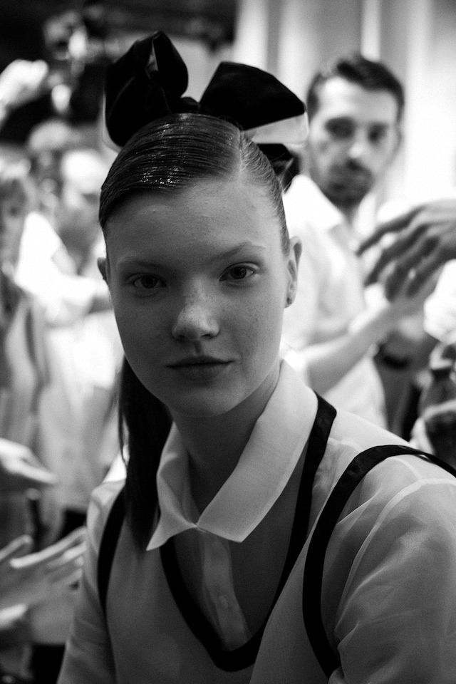 Moncler Gamme Bleu SS15 Mens collections, Dazed backstage 18