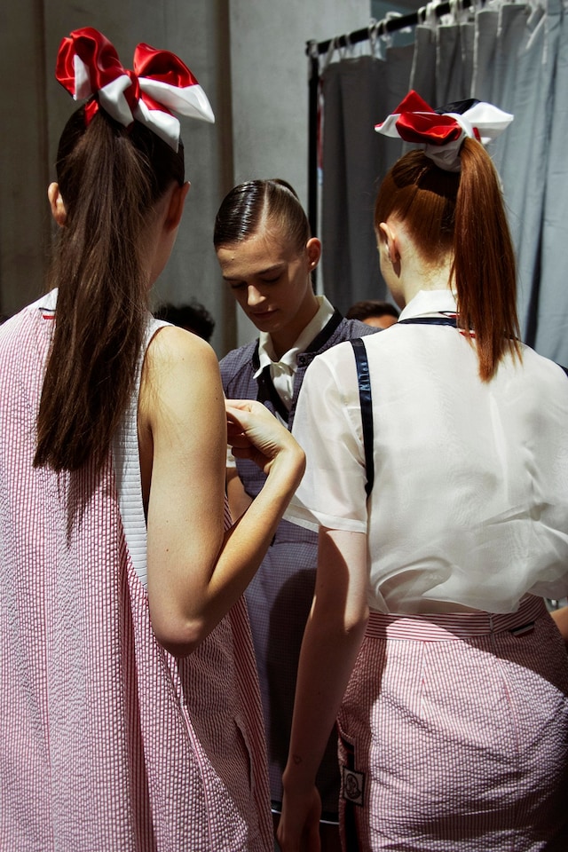 Moncler Gamme Bleu SS15 Mens collections, Dazed backstage 19