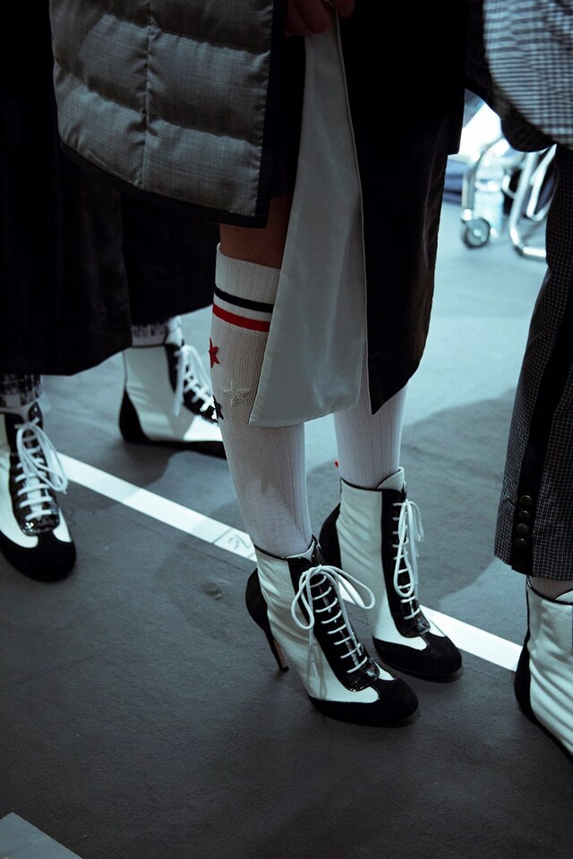 Moncler Gamme Bleu SS15 Mens collections, Dazed backstage 26