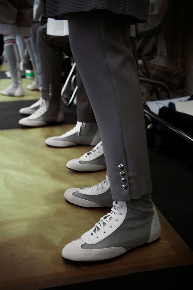 Moncler Gamme Bleu SS15 Mens collections, Dazed backstage 28