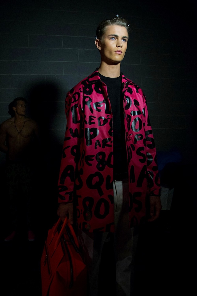 Dsquared2 SS15 Mens collections, Dazed backstage 0