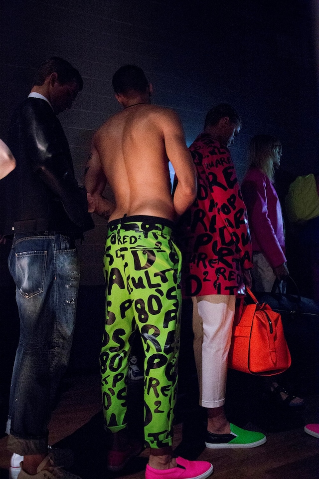 Dsquared2 SS15 Mens collections, Dazed backstage 14