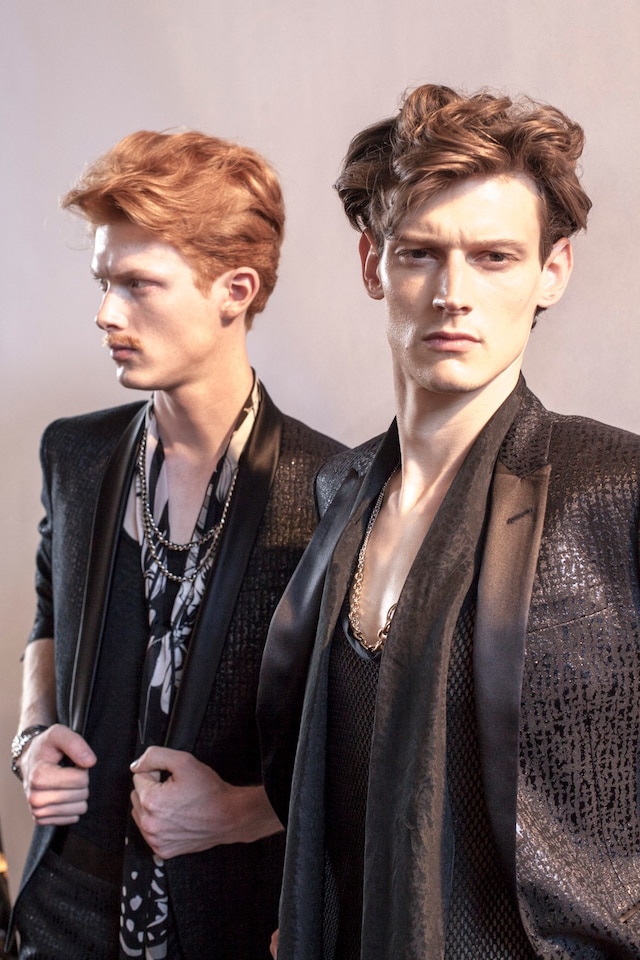 Roberto Cavalli SS15 Mens collections, Dazed backstage 3