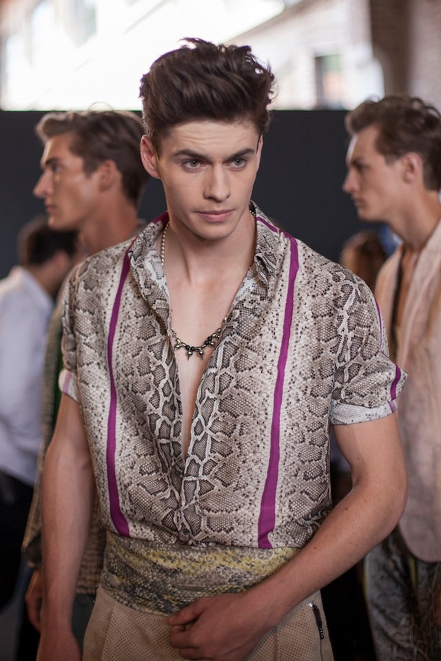 Roberto Cavalli SS15 Mens collections, Dazed backstage 17
