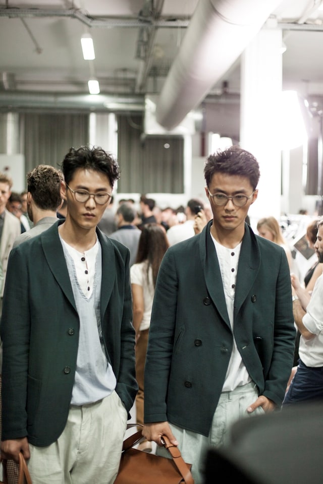 Giorgio Armani Mens collections, Dazed backstage 2