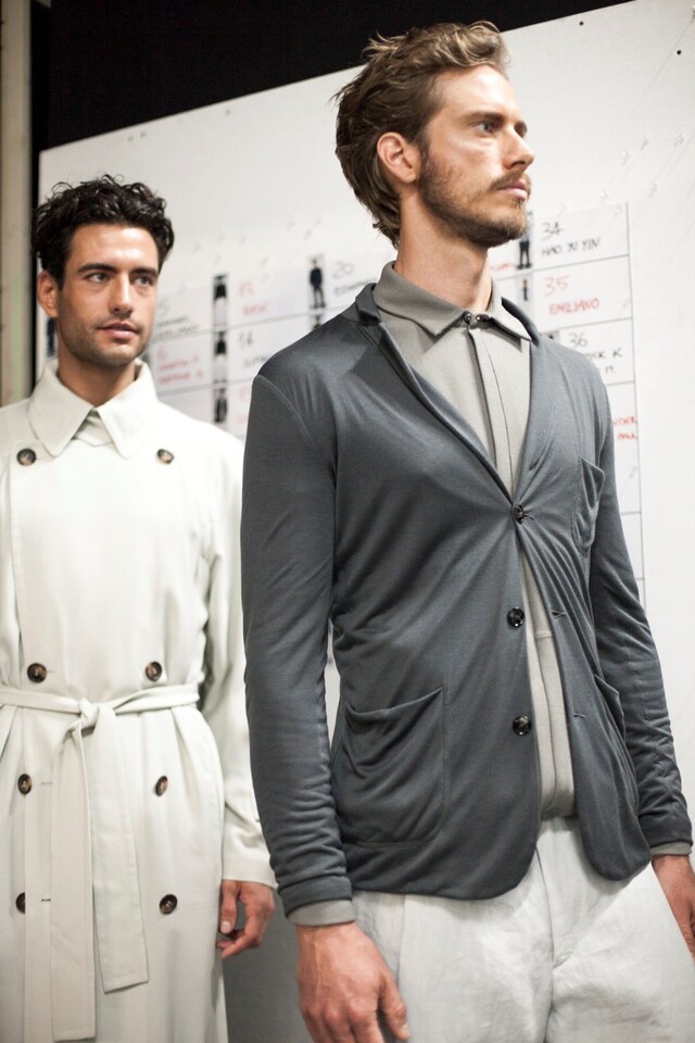 Giorgio Armani Mens collections, Dazed backstage 8