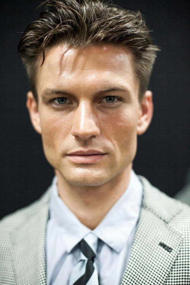 Giorgio Armani Mens collections, Dazed backstage 9