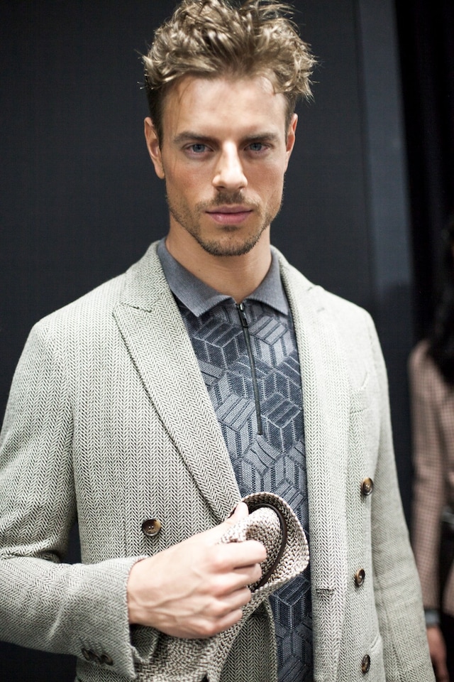 Giorgio Armani Mens collections, Dazed backstage 13