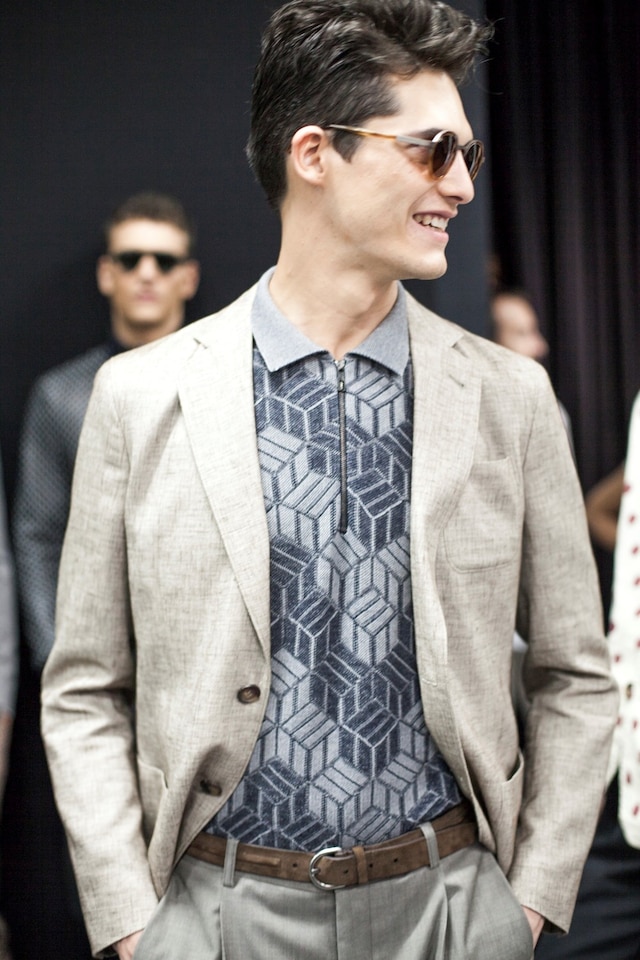 Giorgio Armani Mens collections, Dazed backstage 17