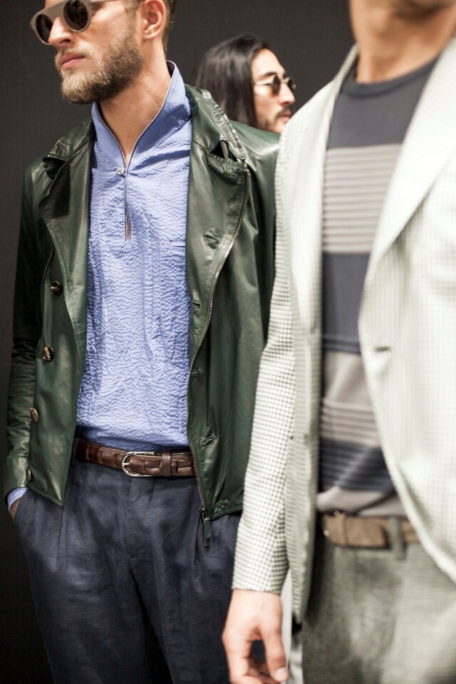 Giorgio Armani Mens collections, Dazed backstage 21