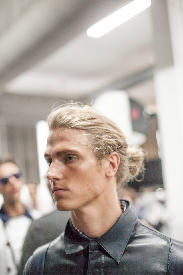Giorgio Armani Mens collections, Dazed backstage 22