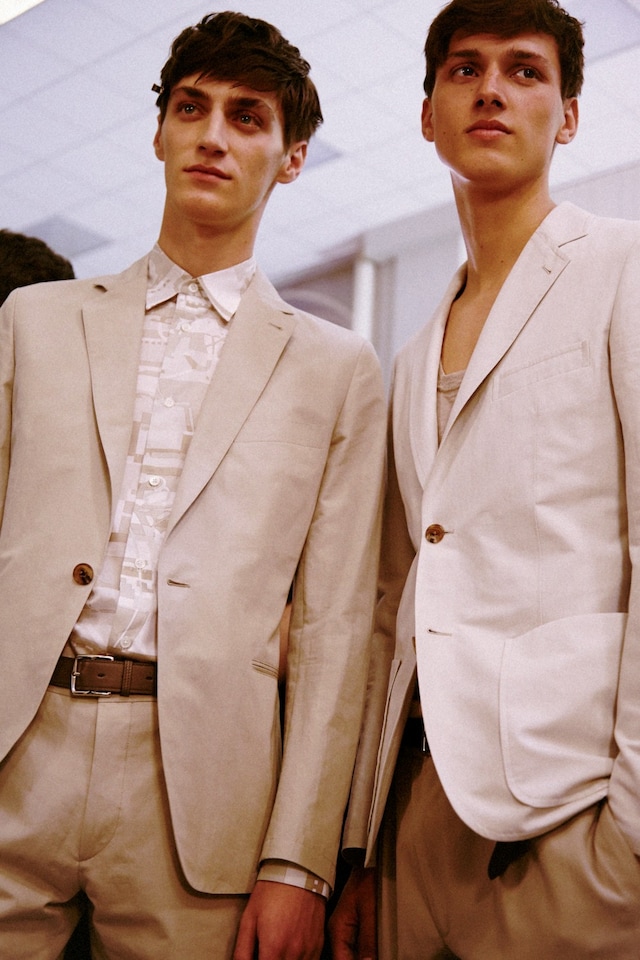 Herm&#232;s SS15 Mens collections, Dazed backstage 1