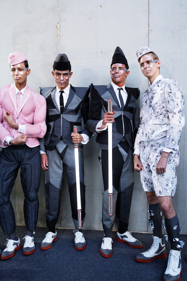 Thom Browne SS15 Mens collections, Dazed backstage 2