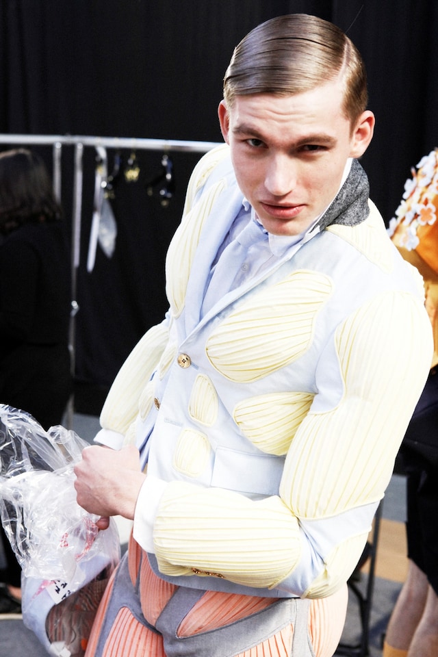 Thom Browne SS15 Mens collections, Dazed backstage 17