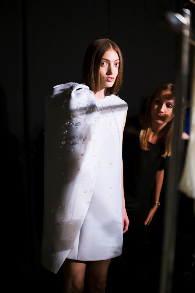 Dice Kayek AW14 Haute Couture Paris backstage Dazed 6