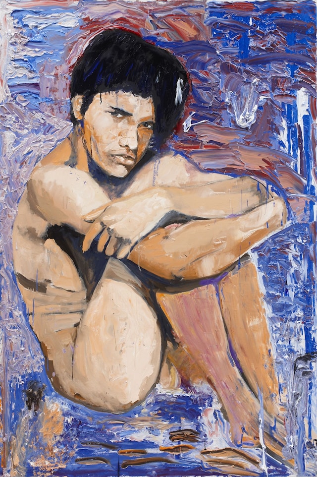 Larry Clark, Jonathan (5) 2014, Oil on canvas 10