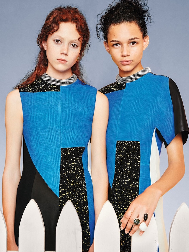 Natalie Westling and Binx Walton wear Proenza Schouler AW14 7