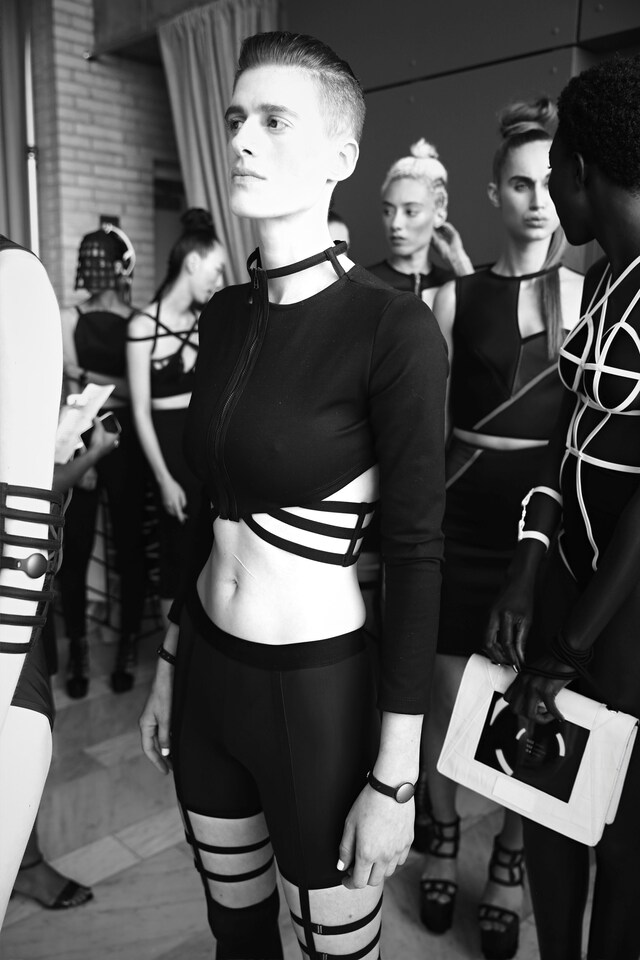 Backstage at Chromat SS15 Dazed NYFW 12