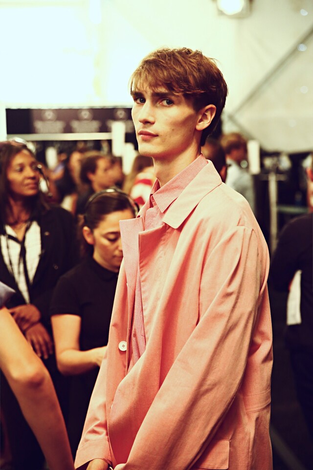 Backstage at Lacoste SS15 8