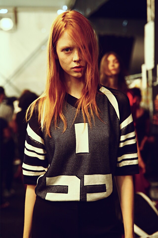 Backstage at Lacoste SS15 1