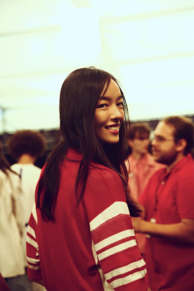 Backstage at Lacoste SS15 9