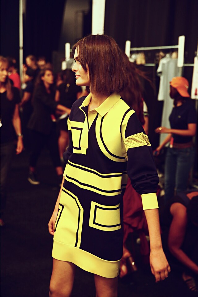 Backstage at Lacoste SS15 15