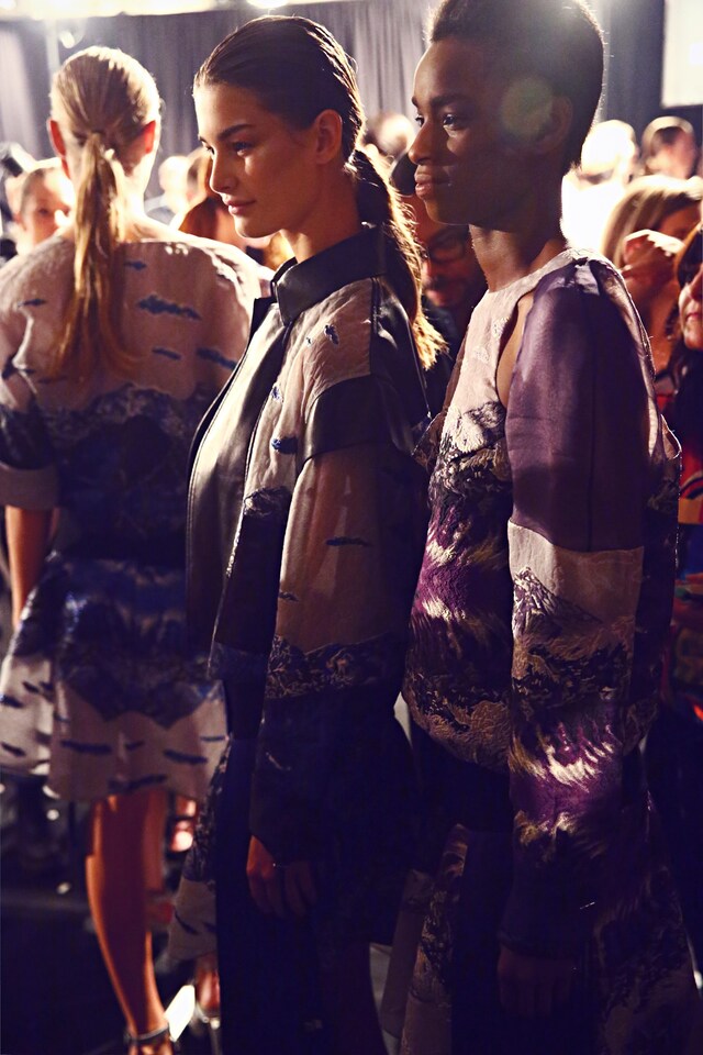 Backstage at Prabal Gurung SS15 7