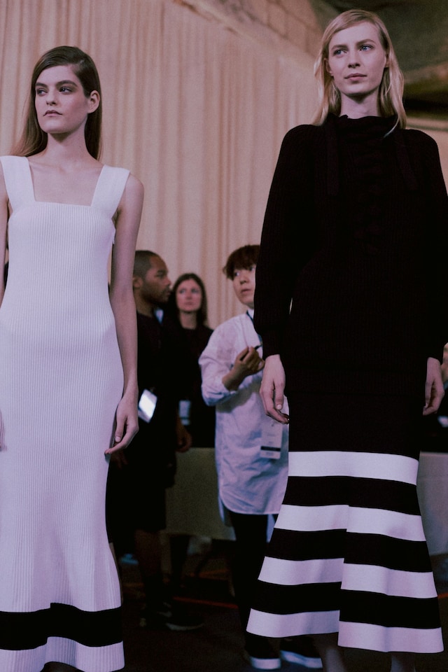 Backstage at Victoria Beckham SS15 8