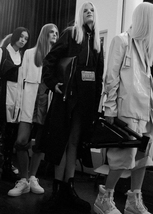 Backstage at Hood by Air SS15 9