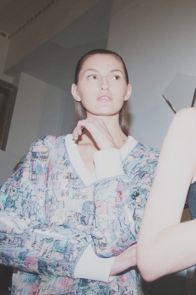 Backstage at Pringle SS15 1
