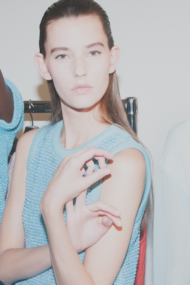Backstage at Pringle SS15 5