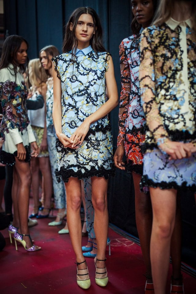 Mary Katrantzou SS15, womenswear, Dazed backstage 2