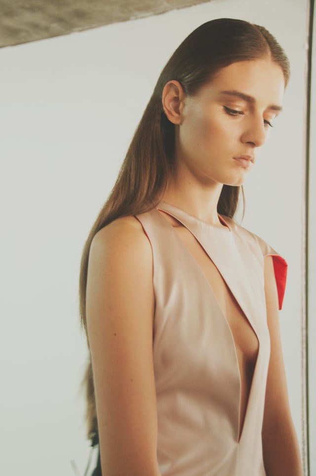 Thomas Tait SS15, womenswear, Dazed backstage 10