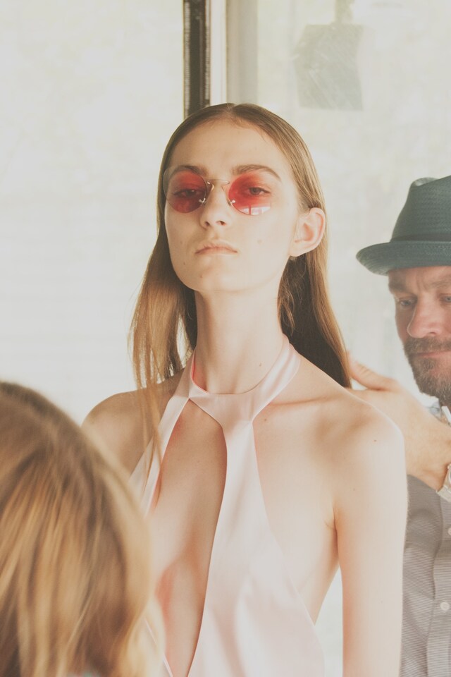 Thomas Tait SS15, womenswear, Dazed backstage 15