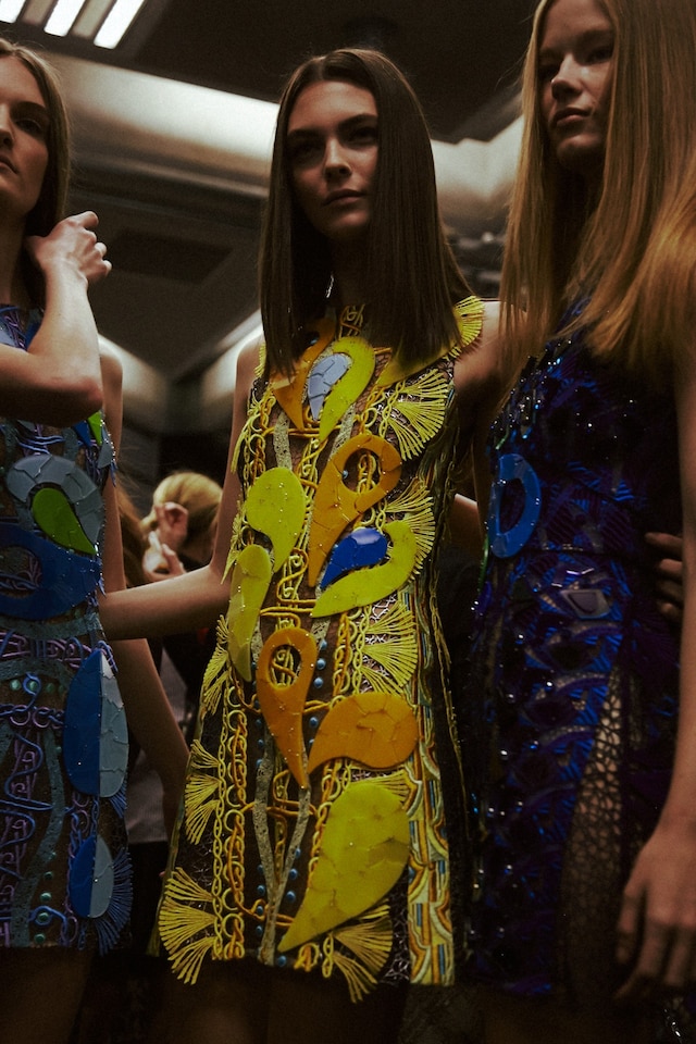 Backstage at Peter Pilotto SS15 9