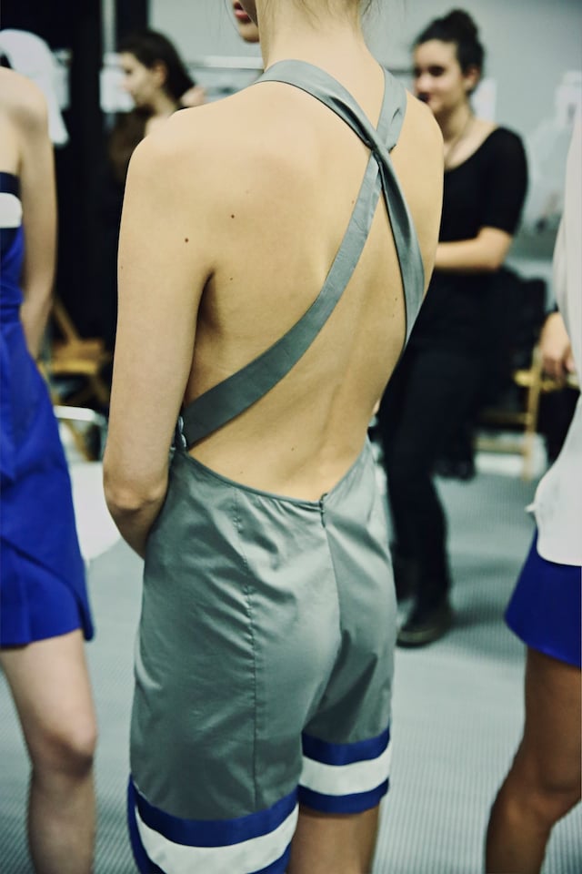 Backstage at Emporio Armani SS15 25