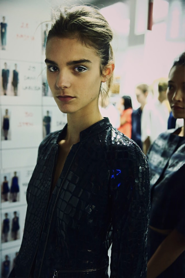 Backstage at Emporio Armani SS15 5