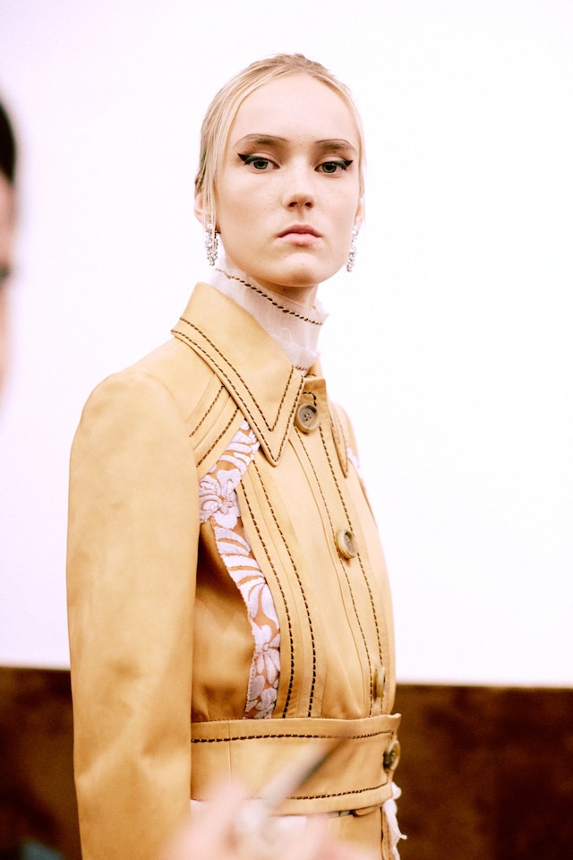 Prada SS15, womenswear, Dazed backstage 15