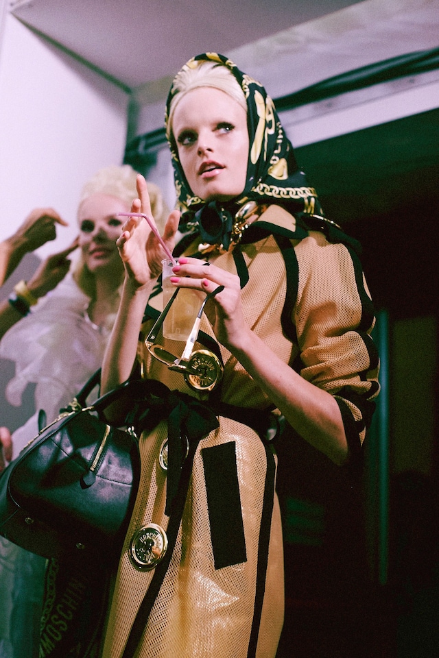 Moschino SS15, womenswear, Dazed backstage 3