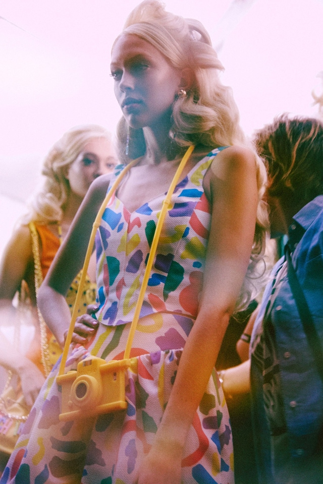 Moschino SS15, womenswear, Dazed backstage 10