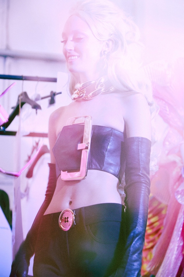 Moschino SS15, womenswear, Dazed backstage 18