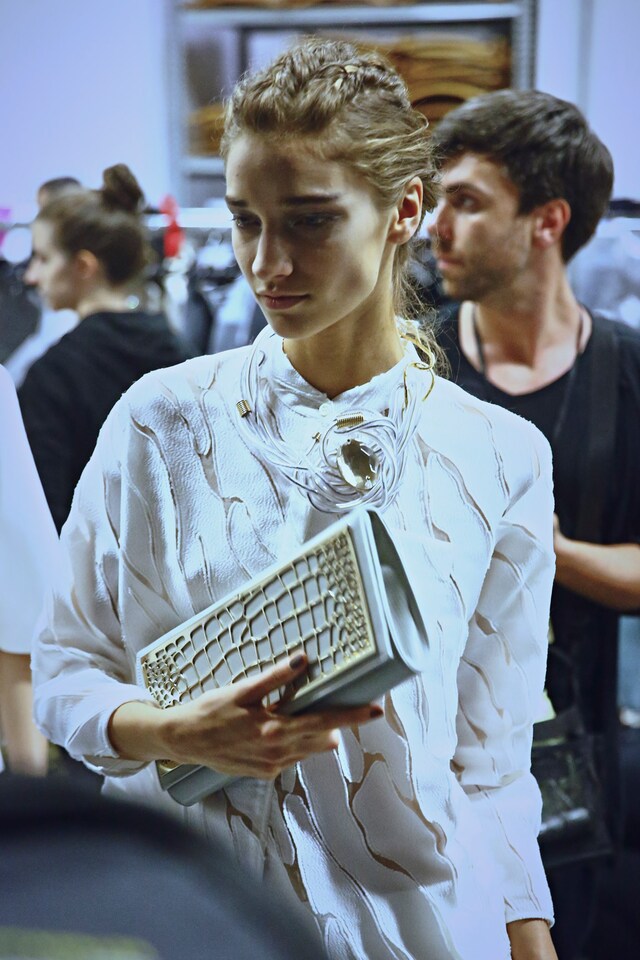 Backstage Giorgio Armani SS15 Milan Paolo Musa 8