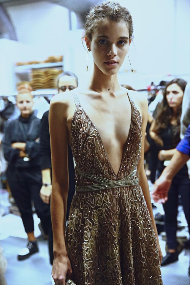 Backstage Giorgio Armani SS15 Milan Paolo Musa 3