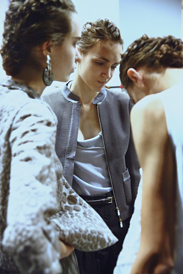 Backstage Giorgio Armani SS15 Milan Paolo Musa 28