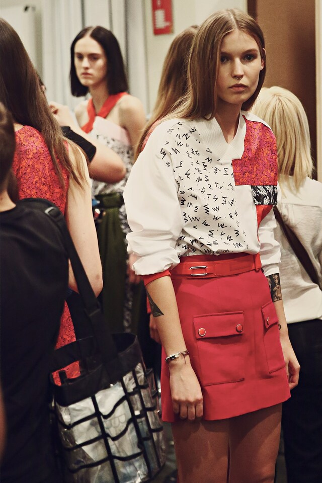 Backstage at Iceberg SS15 2