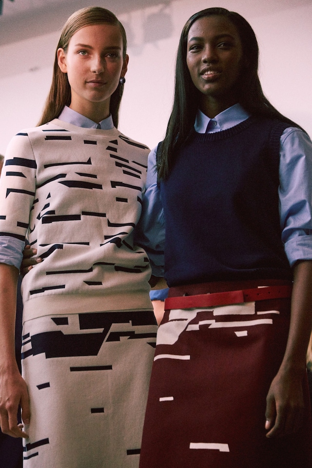 Backstage at Jil Sander SS15 0