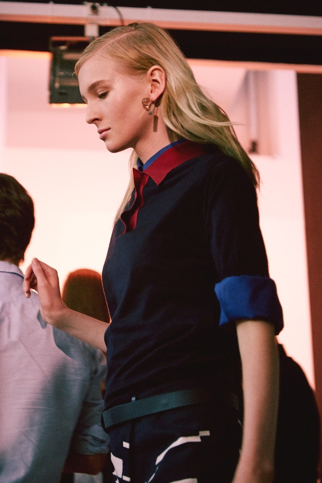 Backstage at Jil Sander SS15 11