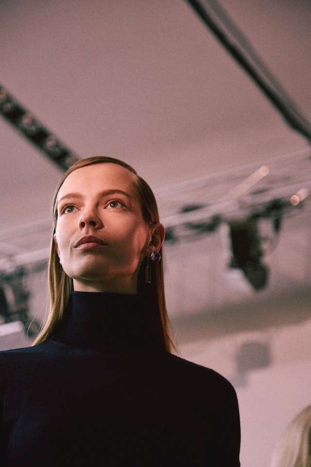 Backstage at Jil Sander SS15 12